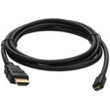 AddOn HDMI2MHDMI6-5PK 5PK 6ft HDMI 1.4 Male to Micro-HDMI 1.4 Male Black Cables For Resolution Up to 4096x2160 (DCI 4K)