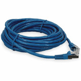 AddOn ADD-20FCAT7F-BE 20ft RJ-45 (Male) to RJ-45 (Male) Blue Microboot, Snagless Cat7 S/FTP PVC Copper Patch Cable