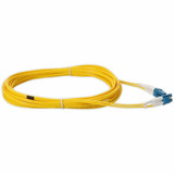 AddOn ADD-LC-LC-0.3M9SMF 0.3m LC (Male) to LC (Male) Yellow OS2 Duplex OFNR (Riser-Rated) Fiber Patch Cable