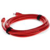 AddOn ADD-3FCAT6A-RD 3ft RJ-45 (Male) to RJ-45 (Male) Straight Red Cat6A UTP PVC Copper Patch Cable