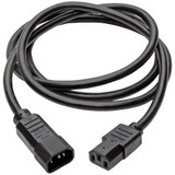 Tripp Lite Heavy-Duty PDU Power Cord C13 to C14 15A 250V 14 AWG 10 ft. (3.05 m) Black