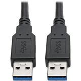 Tripp Lite U325-006 USB 3.0 SuperSpeed A to A Cable for USB 3.0 All-in-One Keystone/Panel Mount Couplers (M/M) Black 6 ft. (1.8 m)