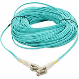 AddOn ADD-LC-LC-120M5OM4P 120m LC (Male) to LC (Male) Aqua OM4 Duplex Fiber Plenum Patch Cable
