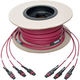 Tripp Lite N858-61M-3X8-MG MTP/MPO Multimode Base-8 Trunk Cable 24-Strand 40GB/100GB 40/100GBASE-SR4 OM4 Plenum-Rated (3xF/3xF) Push/Pull Tab Magenta 61 m (200 ft.)