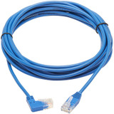 Tripp Lite N204-S15-BL-RA Right-Angle Cat6 Gigabit Molded Slim UTP Ethernet Cable (RJ45 Right-Angle M to RJ45 M) Blue 15 ft. (4.57 m)