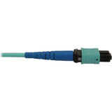 Tripp Lite N846B-15M-24-P 40/100/400G Multimode 50/125 OM3 Fiber Optic Cable (24F MTP/MPO-PC F/F) LSZH Aqua 15 m (49.2 ft.)