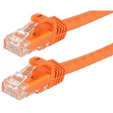 Monoprice 9863 FLEXboot Series Cat6 24AWG UTP Ethernet Network Patch Cable, 50ft Orange