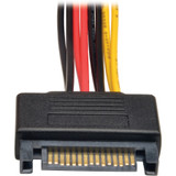 Tripp Lite 15-Pin Serial ATA SATA Power Y Splitter Cable Adapter M/F 6 Inch