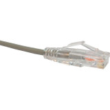 UNC CS6-15F-GRY Clearfit Slim Cat6 Patch Cable, Snagless, Gray, 15ft