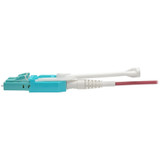 Tripp Lite N821-04M-MG-T 10G Duplex Multimode 50/125 OM4 LSZH Fiber Optic Cable (LC/LC) Push/Pull Tabs Magenta 4 m