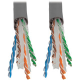 Tripp Lite N222-01K-GY Cat6 Gigabit Solid Core UTP PVC Bulk Ethernet Cable Gray 1000 ft. (304.8 m) TAA