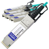 AddOn QSFP-4X10G-AOC25M-AO Fiber Optic Network Cable