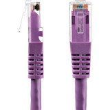 StarTech C6PATCH6PL 6ft CAT6 Ethernet Cable - Purple Molded Gigabit - 100W PoE UTP 650MHz - Category 6 Patch Cord UL Certified Wiring/TIA