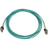 Tripp Lite N820X-03M 400G Multimode 50/125 OM3 Switchable Fiber Optic Cable (Duplex LC-PC M/M) LSZH Aqua 3 m (9.8 ft.)