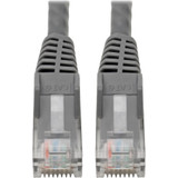 Tripp Lite N201-06N-GY Cat6 Gigabit Snagless Molded (UTP) Ethernet Cable (RJ45 M/M) PoE Gray 6-in. (15.24 cm)