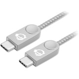 SIIG CB-US0L11-S1 Zinc Alloy USB-C to USB-C Charging & Sync Braided Cable - 3.3ft, 2-Pack