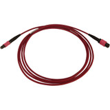 Tripp Lite N845B-03M-12-MG 100G Multimode 50/125 OM4 Fiber Optic Cable (12F MTP/MPO-PC F/F), LSZH, Magenta, 3 m (9.8 ft.)