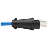 Tripp Lite N200P-050BL-IND Industrial Cat6 UTP Ethernet Cable (RJ45 M/M) 100W PoE CMR-LP IP68 Blue 50 ft. (15.24 m)