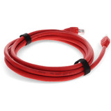 AddOn ADD-7FCAT6A-RD 7ft RJ-45 (Male) to RJ-45 (Male) Straight Red Cat6A UTP PVC Copper Patch Cable