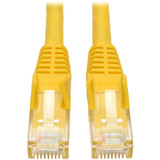 Tripp Lite N201-002-YW Cat6 Gigabit Snagless Molded (UTP) Ethernet Cable (RJ45 M/M) PoE Yellow 2 ft. (0.61 m)