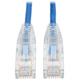 Tripp Lite N201-S04-BL Cat6 Gigabit Snagless Slim UTP Ethernet Cable (RJ45 M/M) PoE Blue 4 ft. (1.22 m)