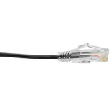 Tripp Lite N201-S06-BK Cat6 UTP Patch Cable (RJ45) - M/M, Gigabit, Snagless, Molded, Slim, Black, 6 ft.