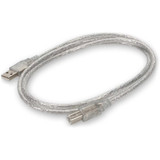 AddOn USBEXTAB6CLR 6ft USB 2.0 (A) Male to USB 2.0 (B) Male Clear Cable