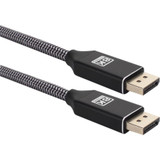 QVS DP8-06P 6ft DisplayPort 1.4 UltraHD 8K Nylon-Braided Premium Cable