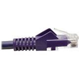 Tripp Lite N201-001-PU Cat6 Gigabit Snagless Molded (UTP) Ethernet Cable (RJ45 M/M) PoE Purple 1 ft. (0.31 m)