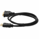 AddOn HDMI2DVIDMF3F 8in HDMI 1.3 Male to DVI-D Dual Link (24+1 pin) Female Black Cable For Resolution Up to 2560x1600 (WQXGA)