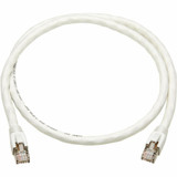 Tripp Lite N272-F01-WH Cat8 40G Snagless SSTP Ethernet Cable (RJ45 M/M), PoE, White, 1 ft. (0.3 m)