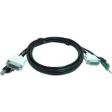 iPGARD CCDVMMKVM10 10 ft KVM USB Dual Link DVI Cable with Audio