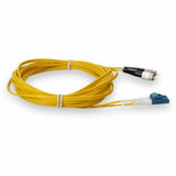 AddOn ADD-LC-FC-2M9SMF 2m FC (Male) to LC (Male) Yellow OS2 Duplex Fiber OFNR (Riser-Rated) Patch Cable