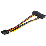 StarTech.com Dual SATA to LP4 Power Doubler Cable Adapter, SATA to 4 Pin LP4 Internal PC Peripheral Power Supply Connector, 9 Amps/108W