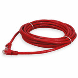 AddOn ADD-50FCAT6A-RD 50ft RJ-45 (Male) to RJ-45 (Male) Straight Red Cat6A UTP PVC Copper Patch Cable