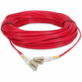 AddOn ADD-LC-LC-15M5OM3P-RD 15m LC (Male) to LC (Male) Red OM3 Duplex Plenum-Rated Fiber Patch Cable