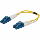 AddOn ADD-LC-LC-0.15M9SMF 0.15m LC (Male) to LC (Male) Yellow OS2 Duplex Riser-Rated Fiber Patch Cable