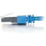 C2G CG27271 50 ft Cat5e Molded Shielded Network Patch Cable - Blue