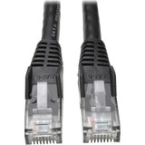 Tripp Lite N201-050-BK Cat6 Gigabit Snagless Molded (UTP) Ethernet Cable (RJ45 M/M) PoE Black 50 ft. (15.24 m)