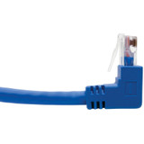 Tripp Lite N204-004-BL-UD Up/Down-Angle Cat6 Gigabit Molded UTP Ethernet Cable (RJ45 Up-Angle M to RJ45 Down-Angle M) Blue 4 ft. (1.22 m)