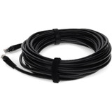 AddOn ADD-12FCAT6-BK 12ft RJ-45 (Male) to RJ-45 (Male) Black Cat6 Straight UTP PVC Copper Patch Cable