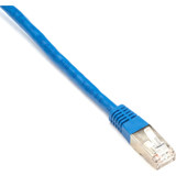 Black Box EVNSL0172BL-0001 CAT5e 100-MHz Stranded Patch Cable Slim Molded Boot - F/UTP, CM PVC, Blue, 1FT