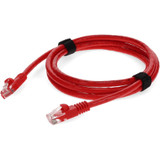 AddOn ADD-8FCAT6-RD 8ft RJ-45 (Male) to RJ-45 (Male) Red Cat6 Straight UTP PVC Copper Patch Cable