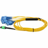 AddOn ADD-MPO-4SC10M9SMF 10m MPO to 4xSC Duplex (8xSC) Fanout SMF Yellow Patch Cable