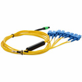 AddOn ADD-MPO-4SC10M9SMF 10m MPO to 4xSC Duplex (8xSC) Fanout SMF Yellow Patch Cable