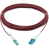 Tripp Lite N822L-10M-MG 400G Duplex Multimode 50/125 OM4 Fiber Optic Cable (CS-PC/LC-PC) Round LSZH Jacket Magenta 10 m