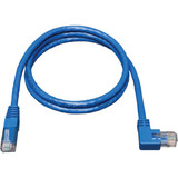 Tripp Lite N204-005-BL-RA Right-Angle Cat6 Gigabit Molded UTP Ethernet Cable (RJ45 Right-Angle M to RJ45 M) Blue 5 ft. (1.52 m)