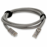 AddOn ADD-1FCAT6A-GY 1ft RJ-45 (Male) to RJ-45 (Male) Straight Gray Cat6A UTP PVC Copper Patch Cable