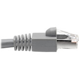 Tripp Lite N262-014-GY Cat6a Snagless Shielded STP Network Patch Cable 10G Certified, PoE, Gray RJ45 M/M 14ft 14'