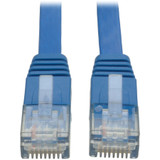 Tripp Lite N201-025-BL-FL Cat6 Gigabit Snagless Molded Flat (UTP) Ethernet Cable (RJ45 M/M) PoE Blue 25 ft. (7.62 m)